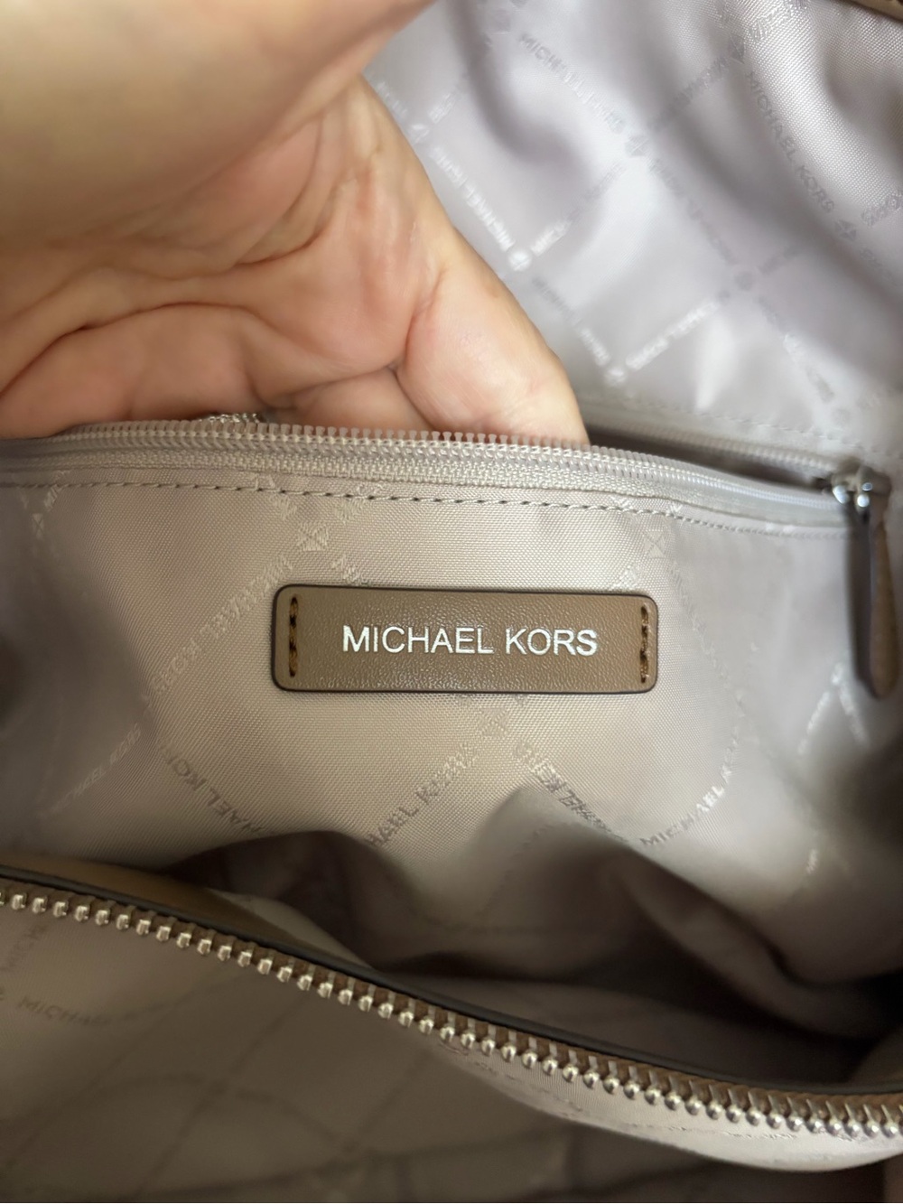 Michael Kors Large Christina Suede Shoulder Hobo Bag - Picture 9 of 12